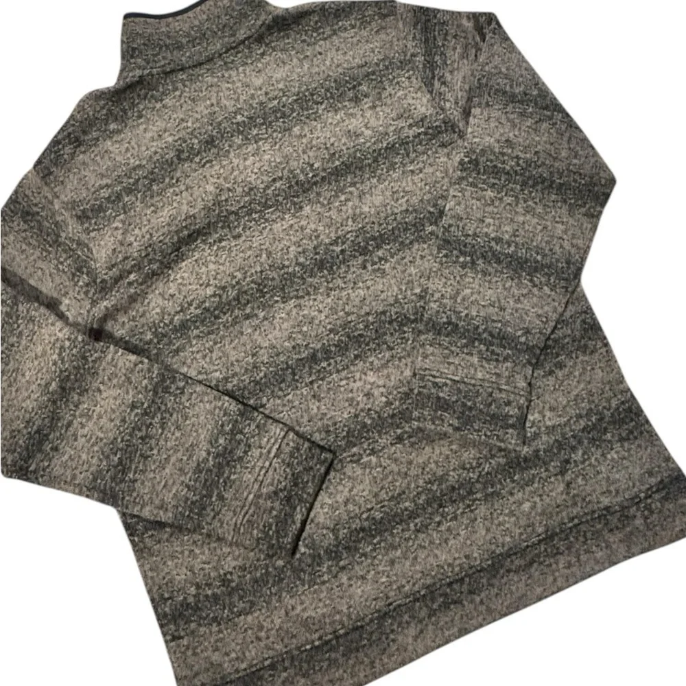 Eddie Bauer Mens XL Striped Fleece Pullover - Picture 4 of 10